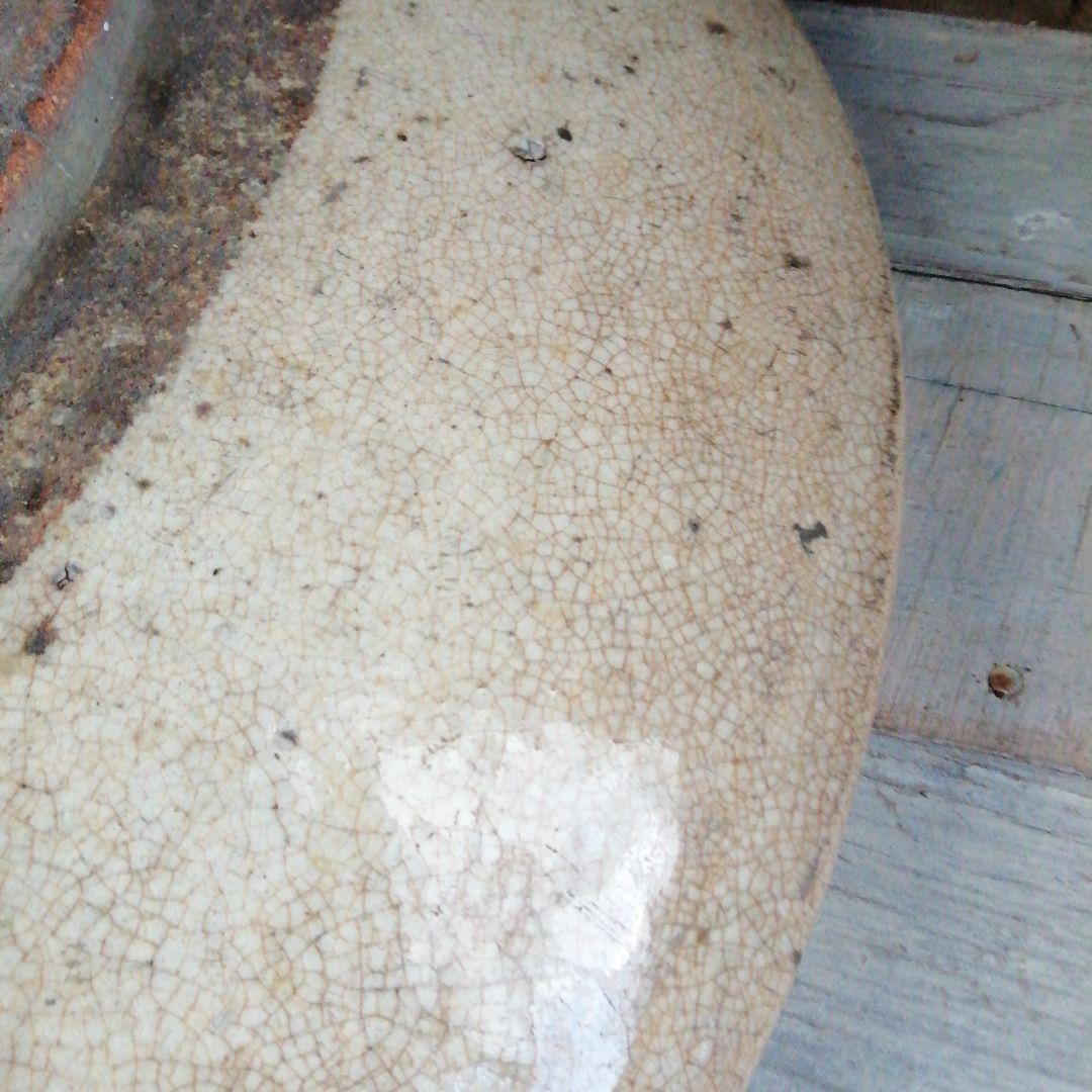 御深井焼 御深井釉絵付大皿 53cm 江戸後期｜御深井焼 御