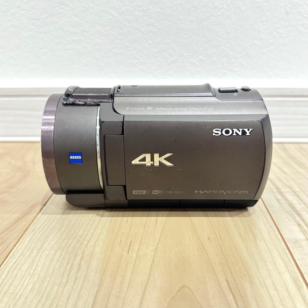 【良品】　SONY ソニー　4Kビデオカメラ FDR-AX45 Wi-Fi対応