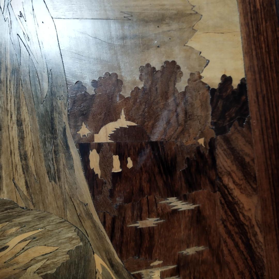 木象嵌 木製絵画 ビンテージ 54年