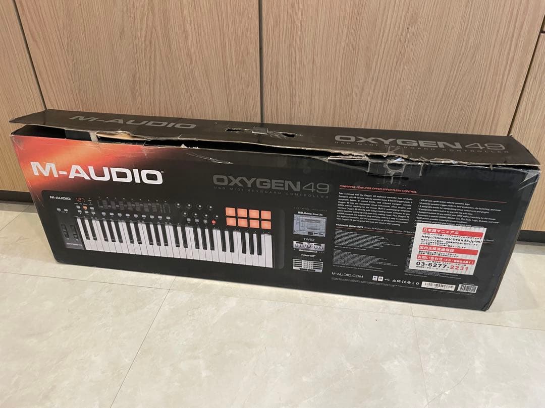M-AUDIO MIDIキーボード　OXYGEN 49 M-Audio : Oxygen 49 MKV / Oxygen 61 MKV | USBバスパワー駆動のMIDI
