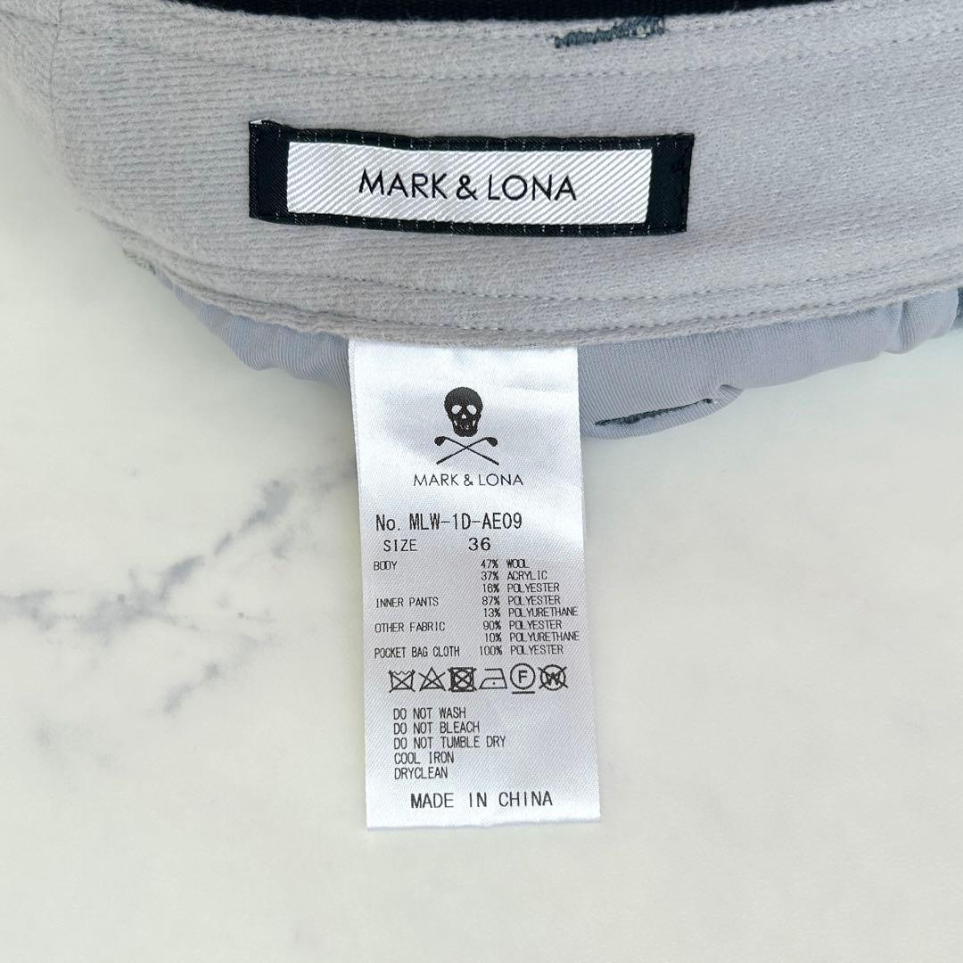 マークアンドロナ 2021年モデル インナー付スカート 秋冬 プリーツ 金ボタン