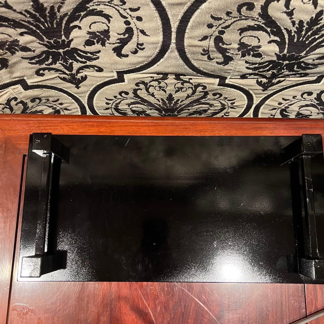 特許　金剛石目塗　鳥羽硬忍　鳥羽清一　漆器　花台　PATENT華道　茶道具