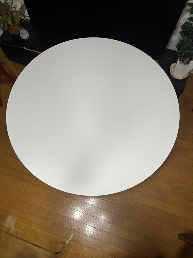 IKEA 丸テーブル 白色 DOCKSTA（ドクスタ） 【引き取り限定】
