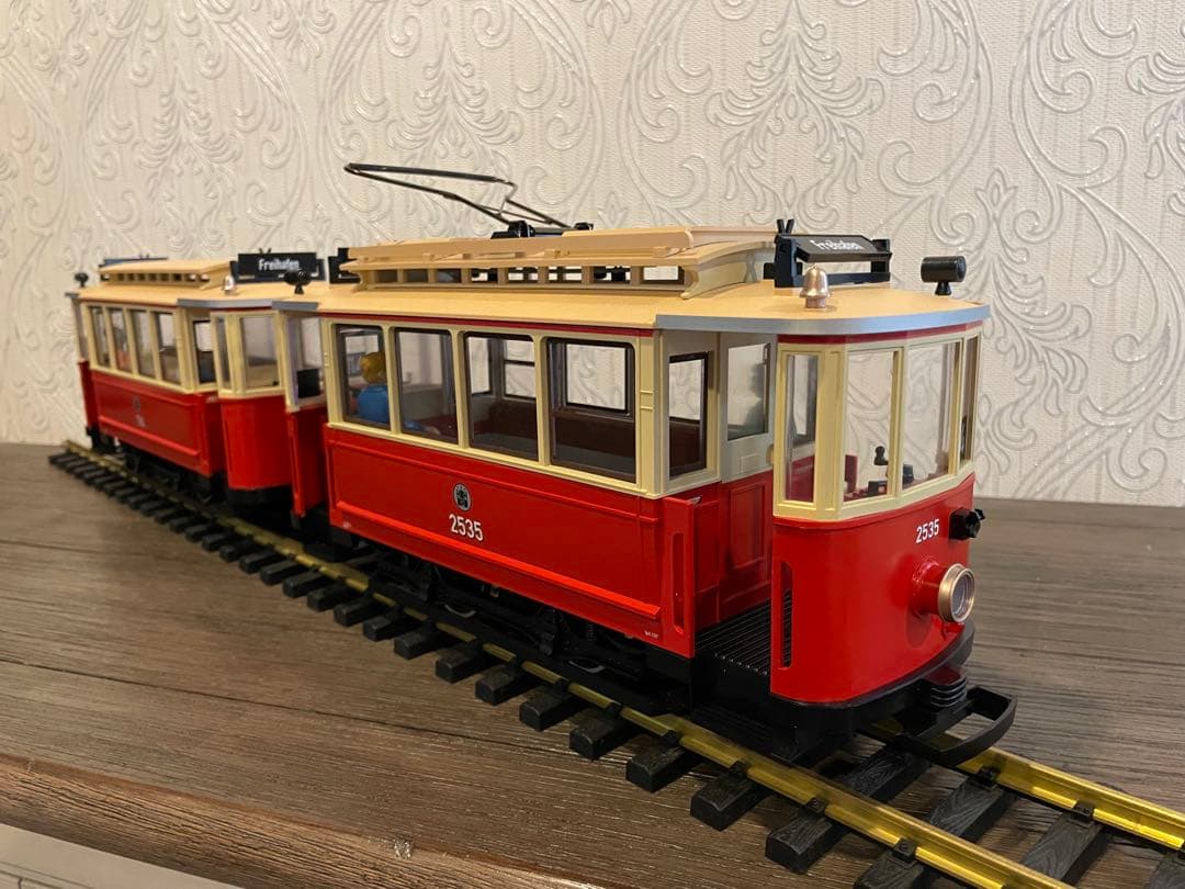 Gゲージ　LGB ハンブルグ路面電車2両セット