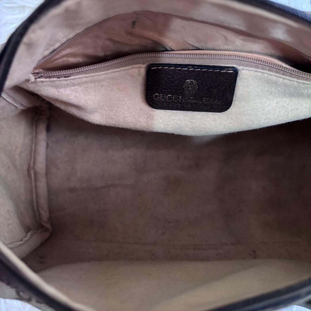 【GUCCI オールドグッチ】ミニボストン GG柄 シェリーライン