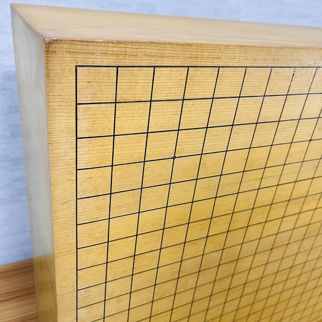 日向碁盤店 脚付碁盤 天地柾 柾目 囲碁 ヘソ有り 19路盤