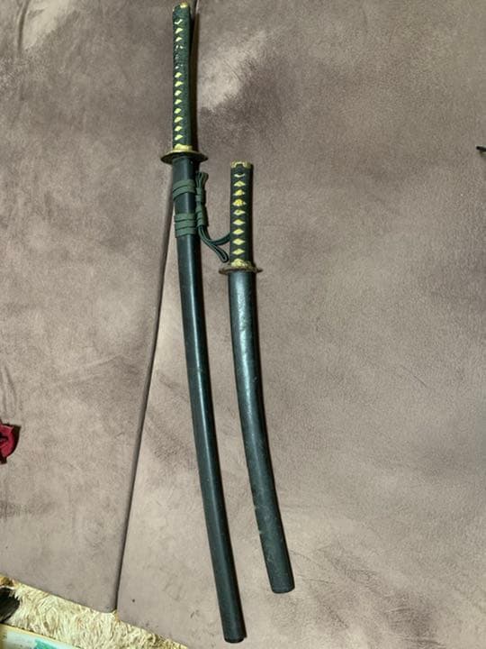 ☆模造刀　2本セット 楽天市場】軽量木製 日本刀 模造刀 大刀 脇差し 2本セット コスプレ