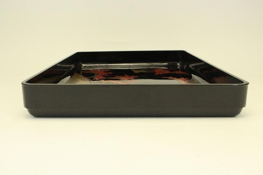 花鳥蒔絵 四方盆 廣蓋(ZE655)