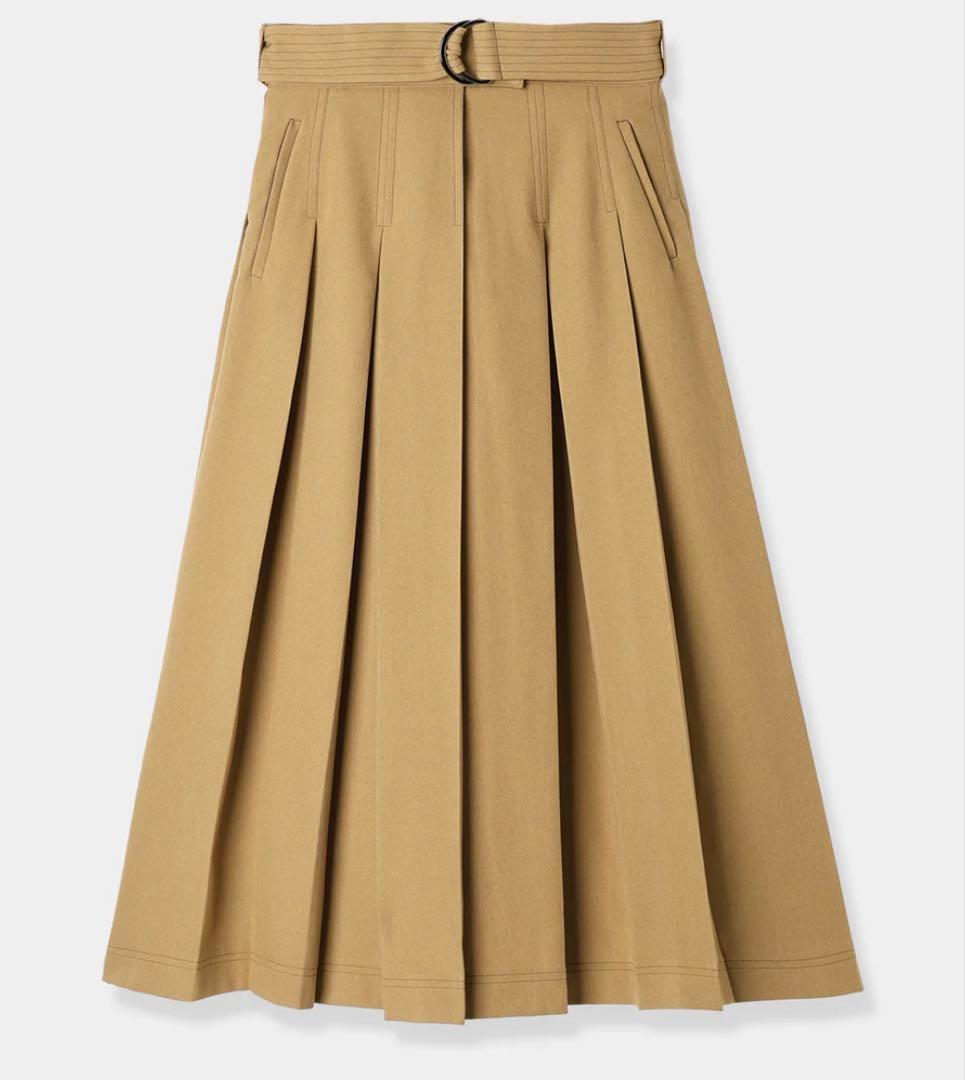 【新品未使用】L’aube Blancローブブラン ワイドプリーツスカート