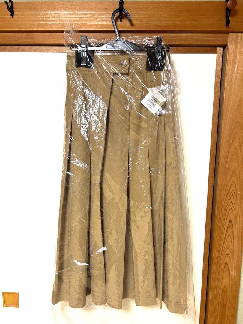 【新品未使用】L’aube Blancローブブラン ワイドプリーツスカート