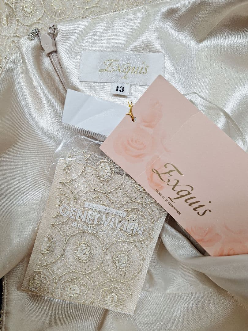 タグ付き(13) GENET VIVIEN レースカバーアップドレスワンピース