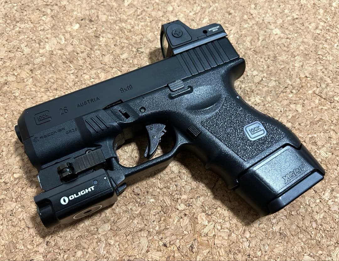 東京マルイG26 レール グリップアダプター オーライト ドットサイト