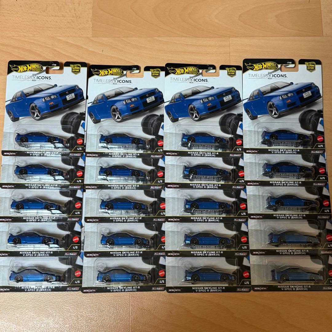 10台 ホットウィール タイムレスアイコンズ スカイライン GT-R BNR34