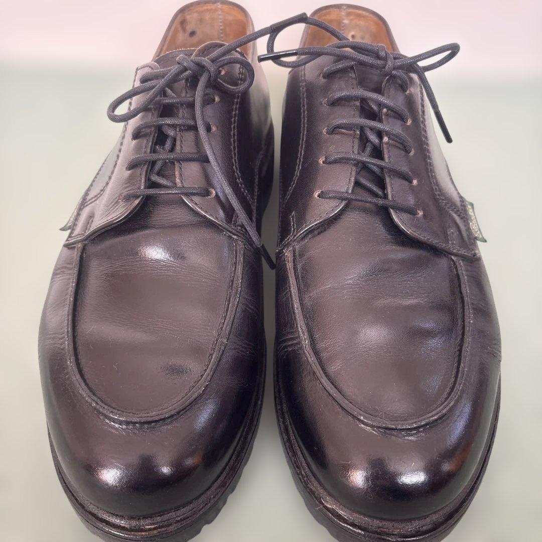 P a r a b o o t黒 ドレスシューズ レザー約25センチ