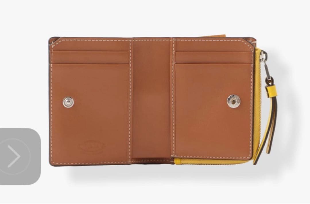 tods×ロンハーマン別注財布 グレー×アイスブルーRon Herman×トッズ