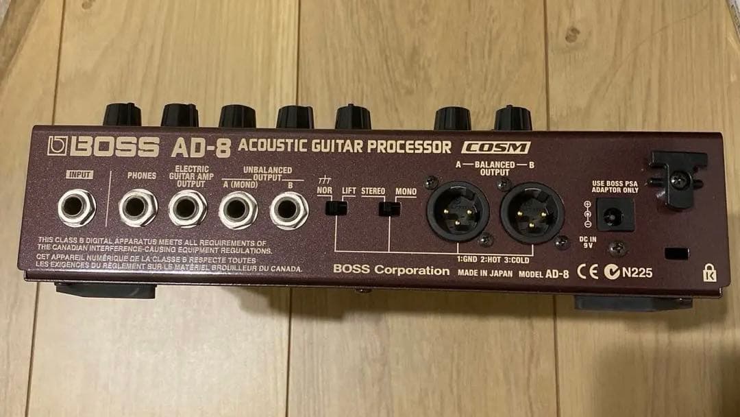 値引き最後　BOSS AD-8 アコースティックギターエフェクター