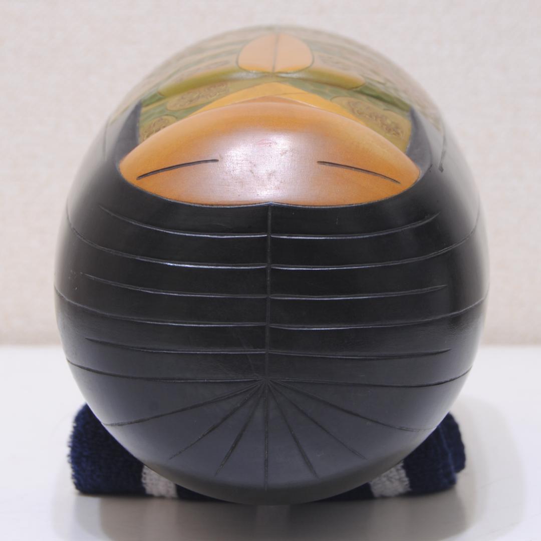 内閣総理大臣賞受賞作家 ☆ 吉田多加志 創作こけし「伊勢」 高27㎝ 立札