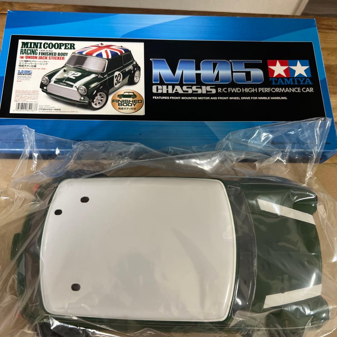 ミニクーパーレーシング）完成ボディ仕様（ユニオンジャックステッカー