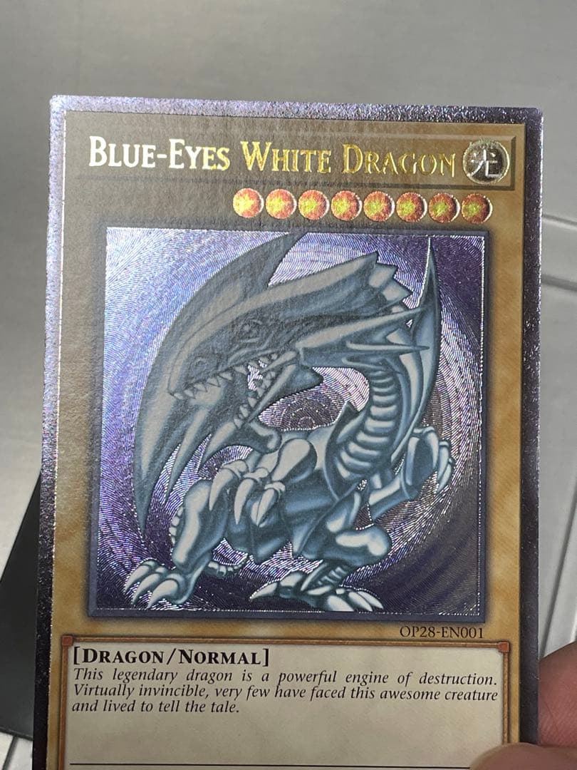 遊戯王　ots28 op28 青眼の白龍　レリーフ　ラスト1枚