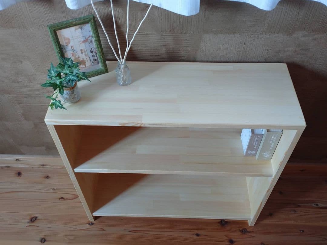 【送料無料】天然無垢材　北欧風　オープンシェルフ　飾り棚　　収納ラック