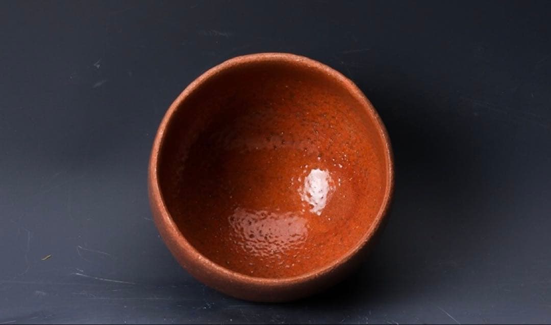 杉本貞光 寺垣外 赤茶碗 共箱 二重箱 仕覆茶道具 赤楽 光悦