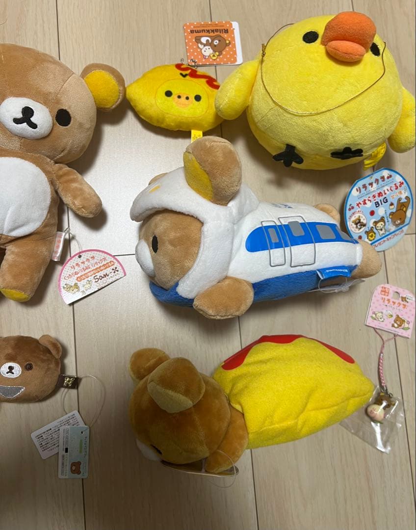 リラックマ　コリラックマ　キイロイトリ　ぬいぐるみ　マスコット　12点セット