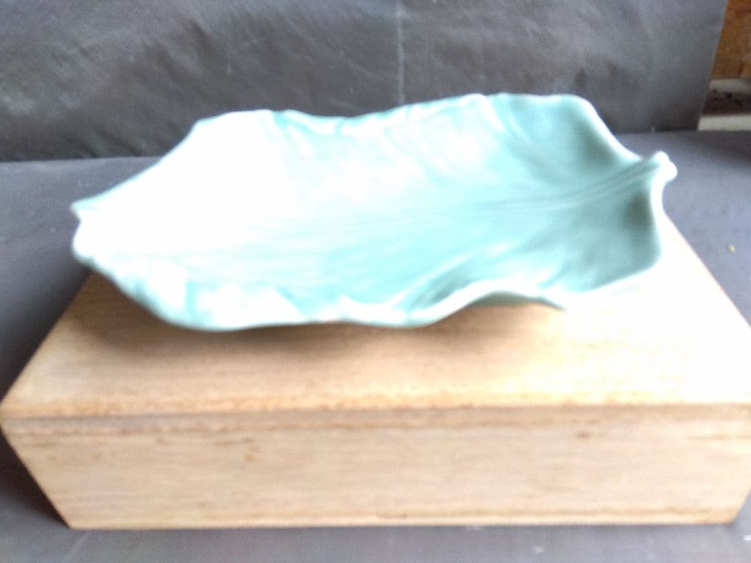 骨董 砧青磁 菓子皿