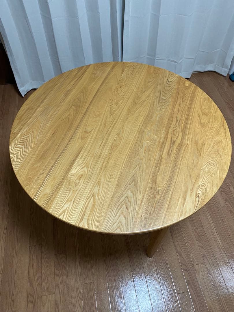 ダイニングテーブル 105cm ラウンド 円形　ナチュラル