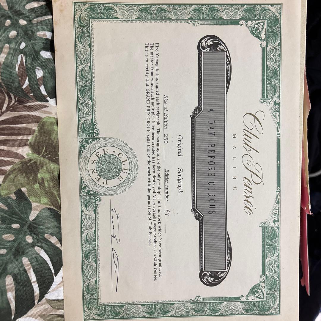 ヒロヤマガタ シルクスクリーン 限定版 67/250 - メルカリ