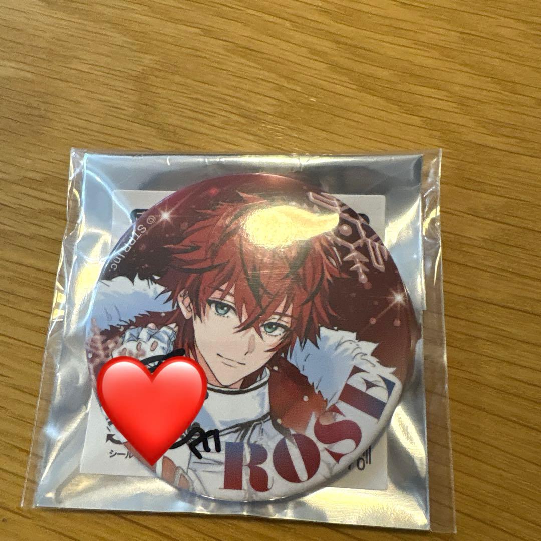 めておら ロゼくんのサイン入りの缶バッジ めておら ロゼくん