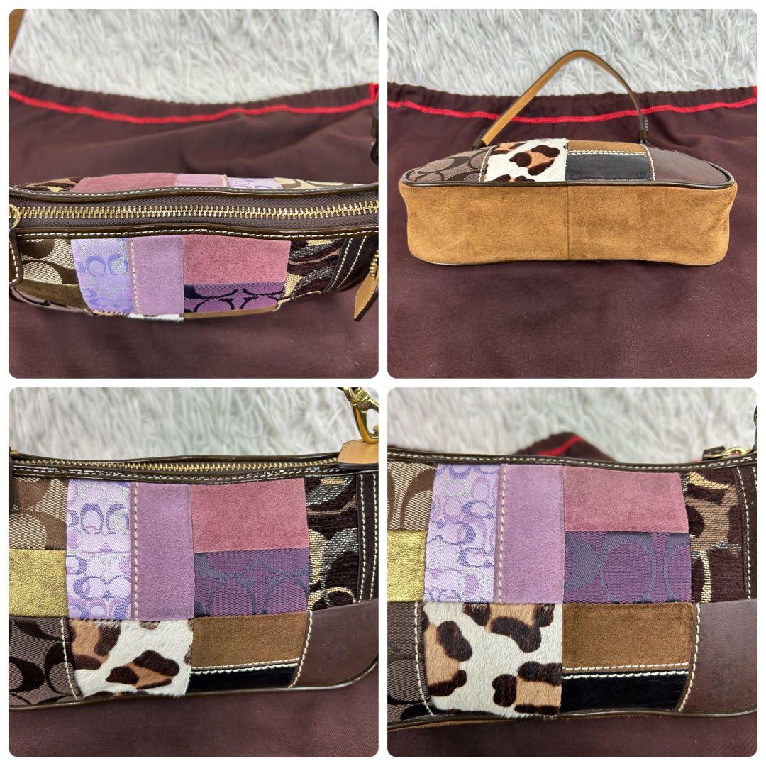 ✨美品 Coach Patchwork mini Demi Pouch Rare