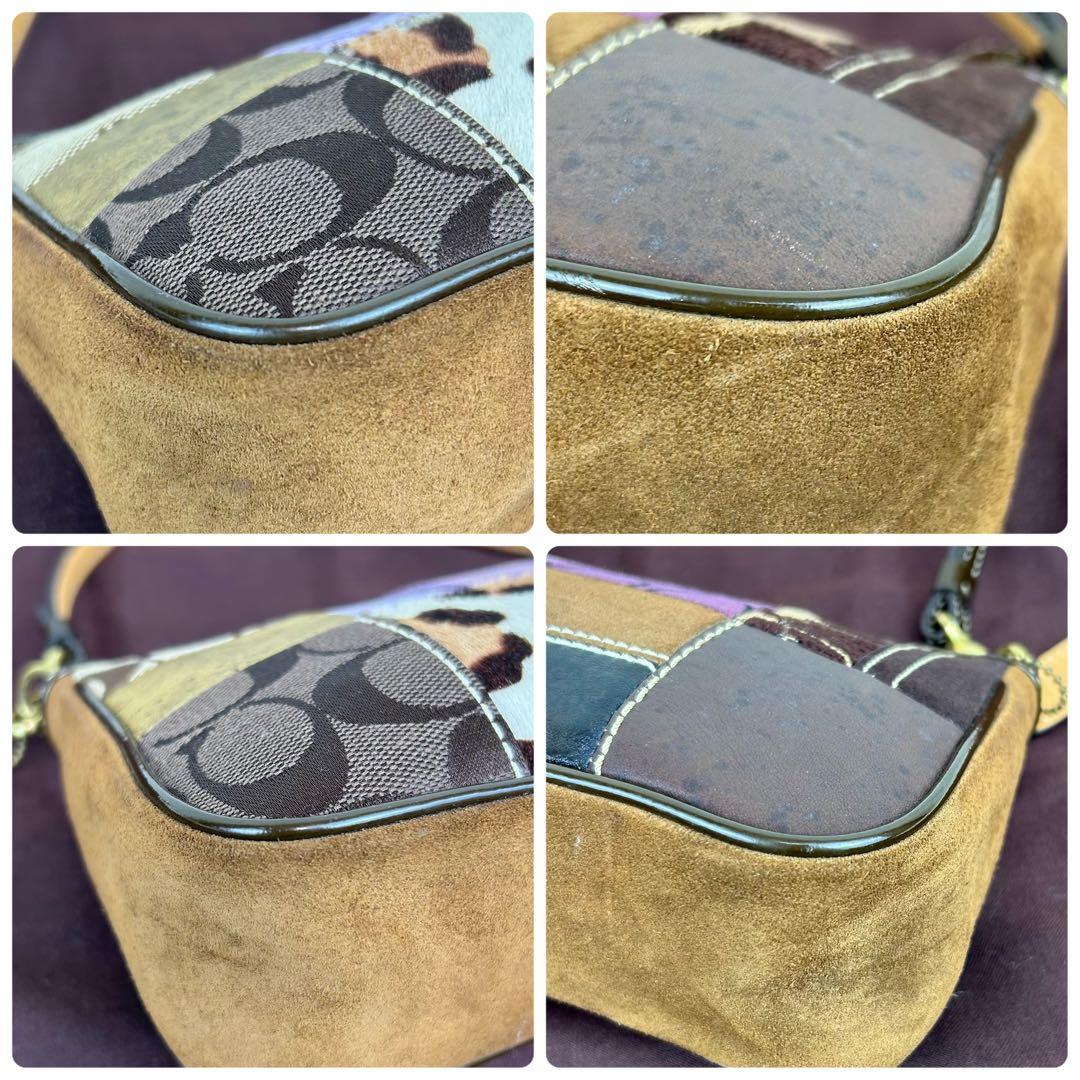 ✨美品 Coach Patchwork mini Demi Pouch Rare