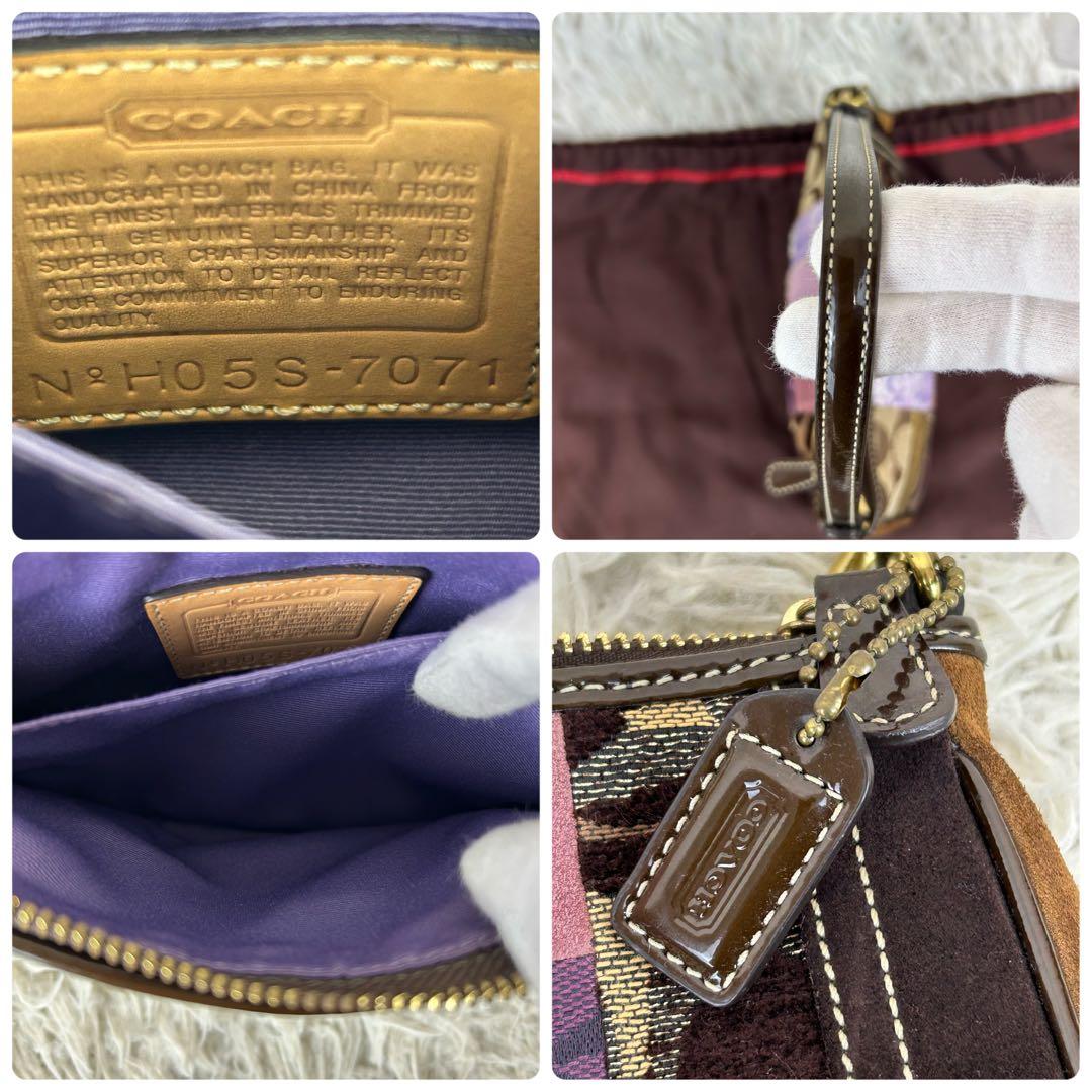 ✨美品 Coach Patchwork mini Demi Pouch Rare