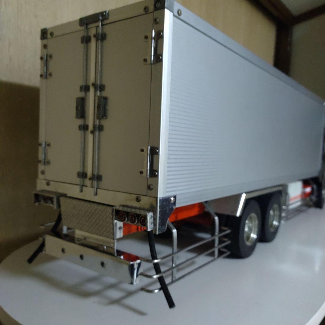 タイヤ1/14トレーラー改造デコトラ単車製作途中 1/14ラジコントラック