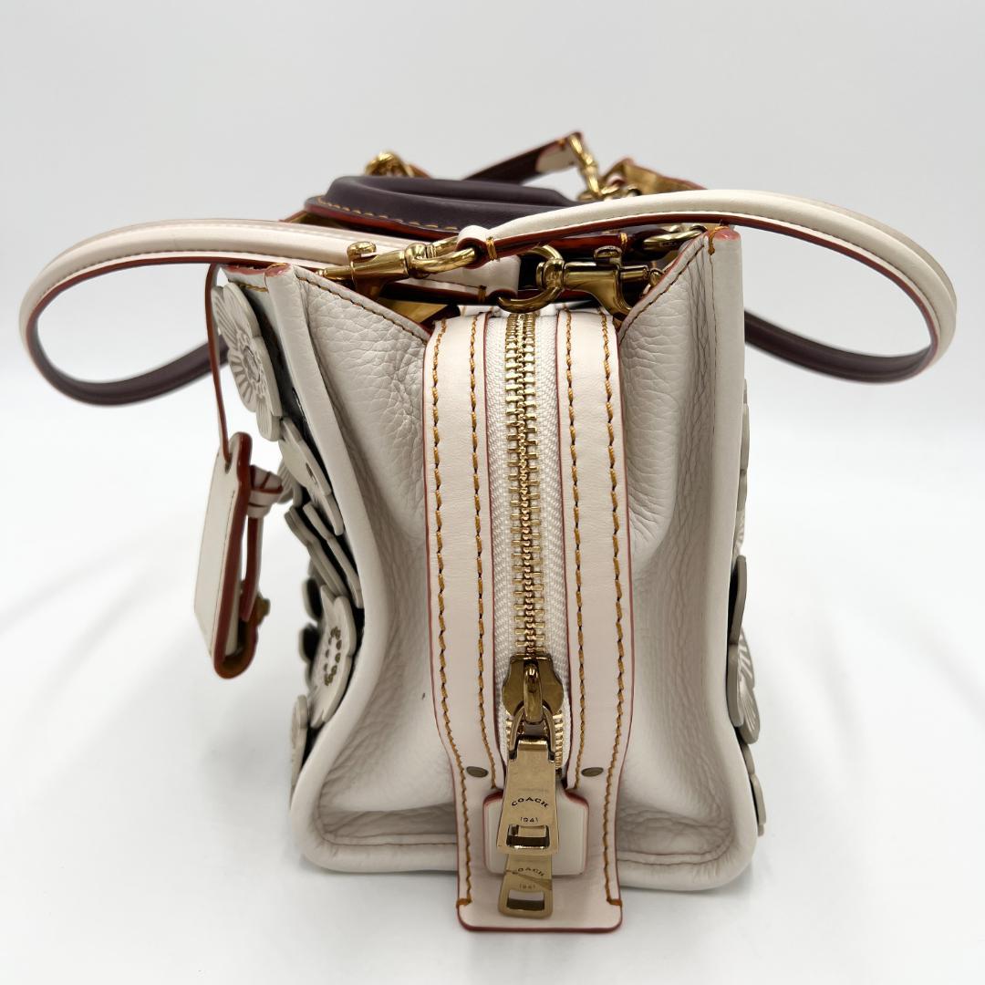 新品未使用 コーチ ティーローズ ハンドバッグ ショルダーバッグ 花柄