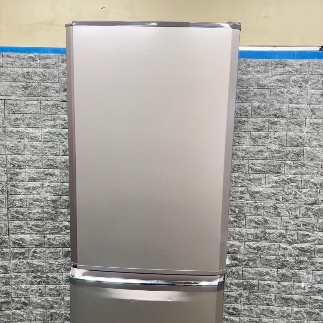 606 三菱 大型冷蔵庫 370L 300L強 小型 家庭用 自動製氷 半年保証