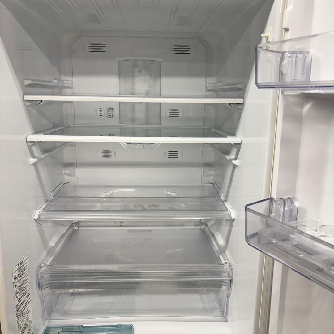 606 三菱　大型冷蔵庫　370L 300L強　小型　家庭用　自動製氷　半年保証