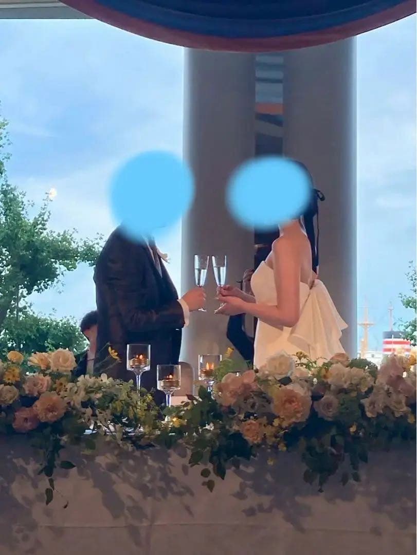 桂由美　ウェディングドレス　取り外し可能リボン付き　値段交渉受付