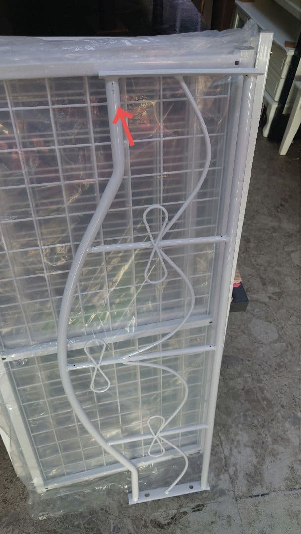 パイプシングルベッドフレーム　WH色