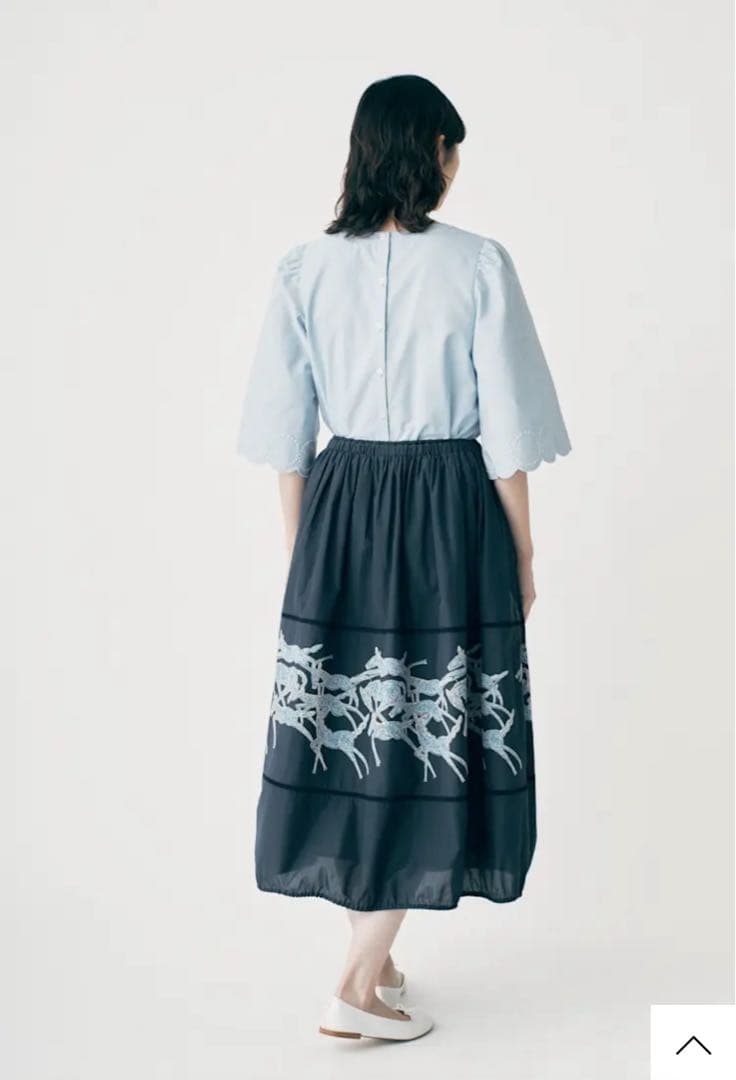 ミナペルホネン　papurikko バルーンスカート