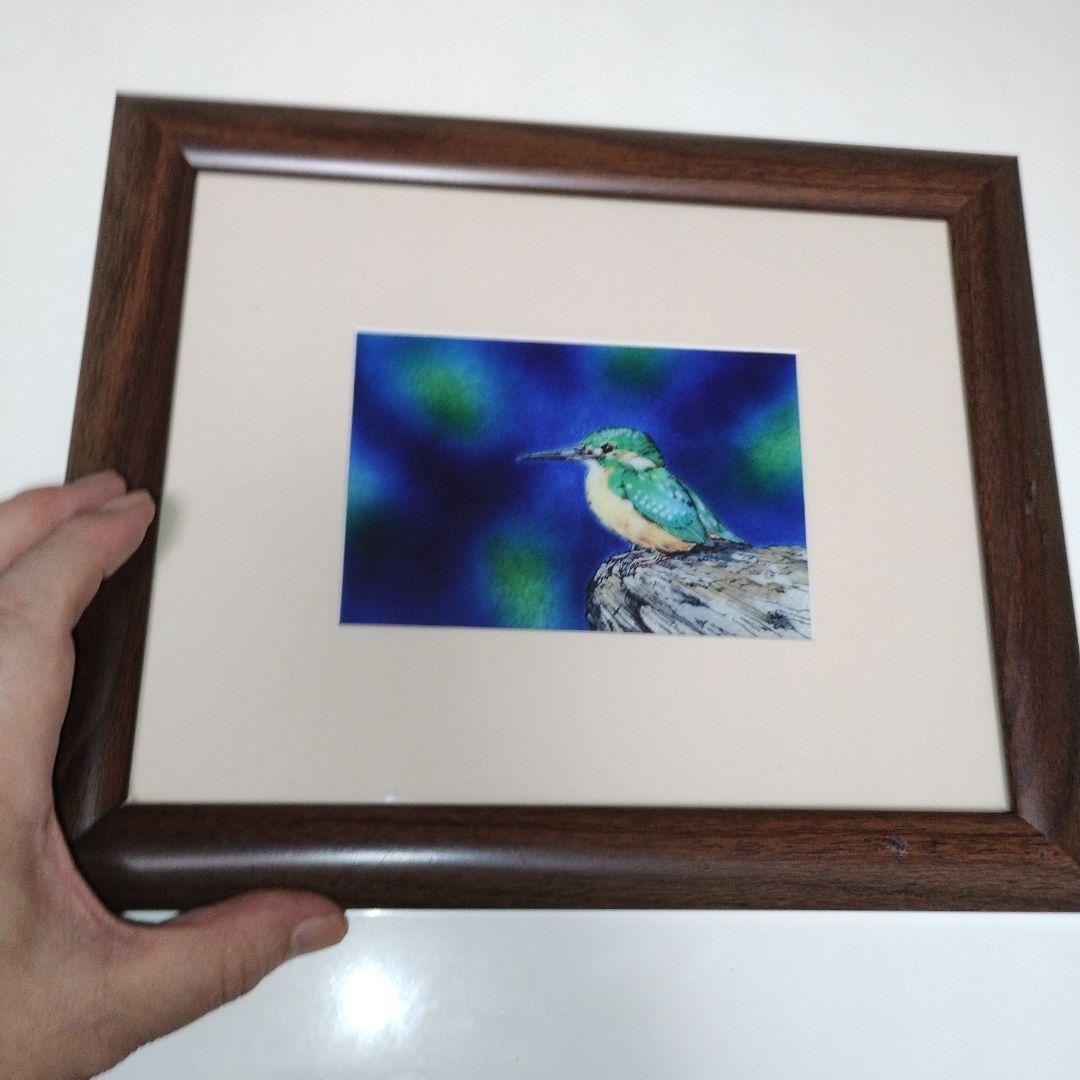 カワセミの七宝焼