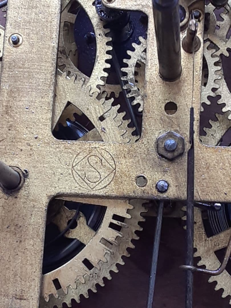 アンティーク、SEIKOSHA アナログ掛時計 丸型振り子時計