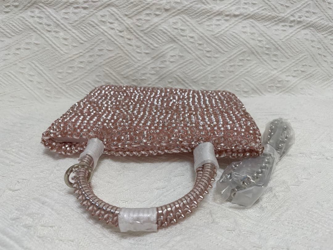 ワイヤーバッグ　パーティーバック　薄ピンク　即日匿名発送　ミニアトゥーラ