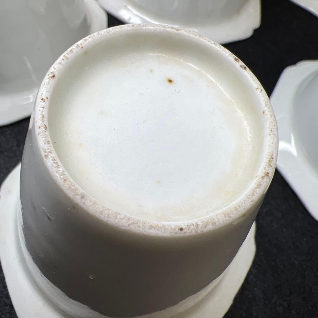 江戸初期~中期　柿右衛門白磁輪花猪口8客　状態良　木箱付　東Y8-0114☆2F