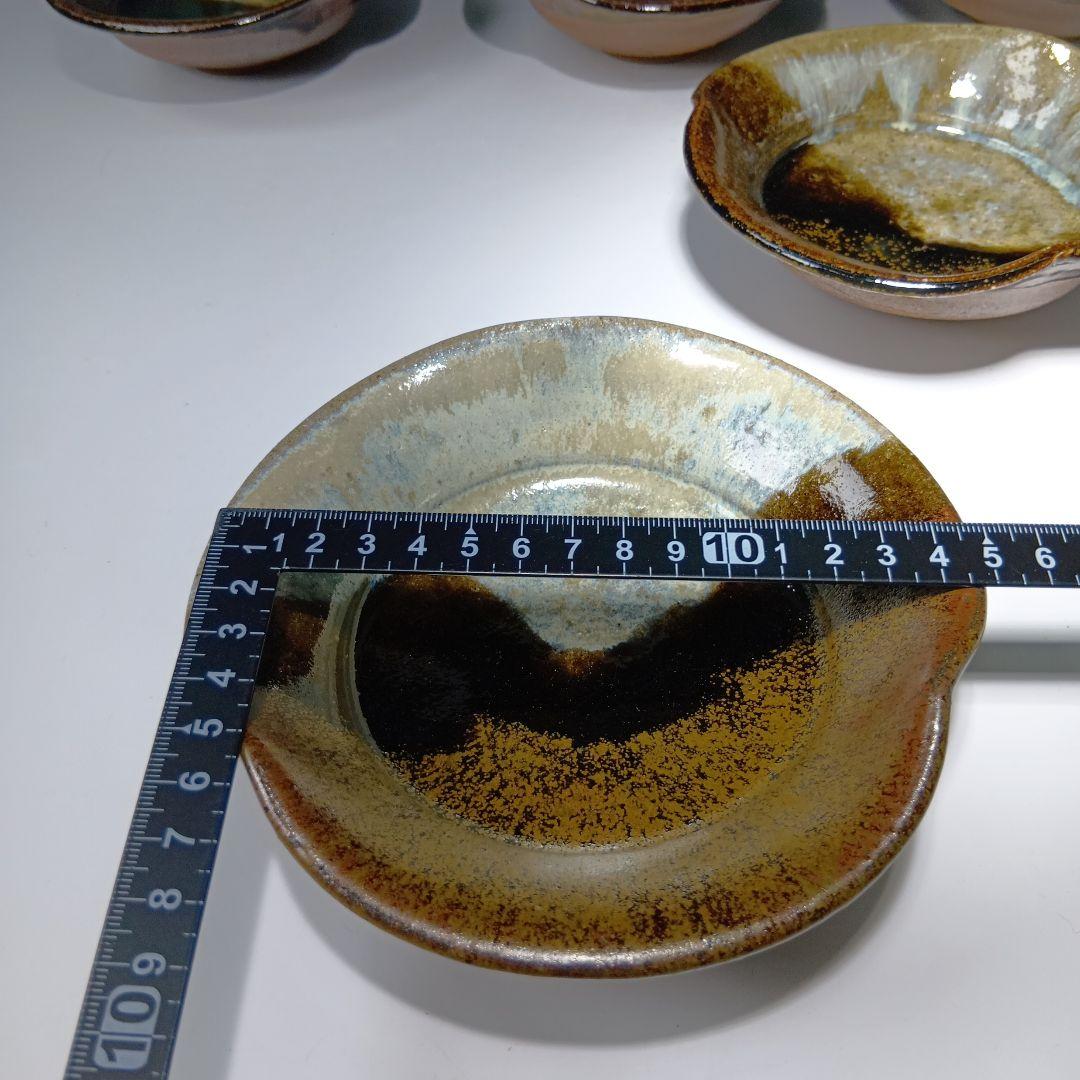 最後値下げ唐津焼 西岡小十作 朝鮮唐津向付5客 共箱 未使用品 美品