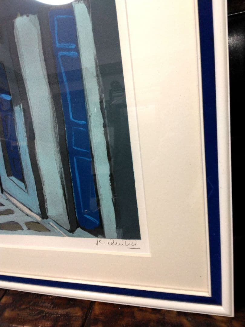 リトグラフ ジャン・クロード・キリチ フランス 自筆サイン 限定 高級 額縁
