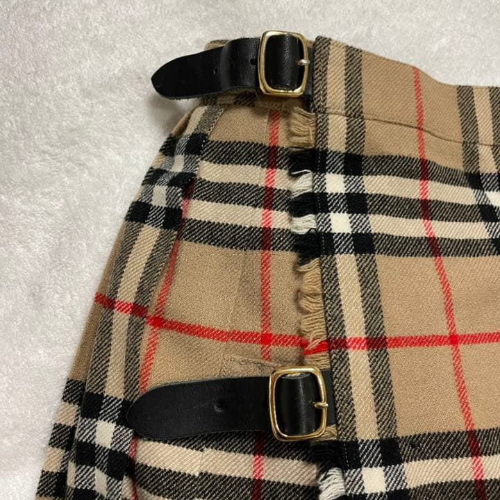 ★BURBERRS ノバチェック プリーツ スカート　160A ビンテージ 美品