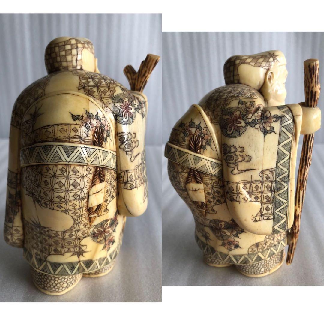 七福神 細密彫刻 時代物 縁起物 開運 置物 商売繁盛 彫刻 - メルカリ