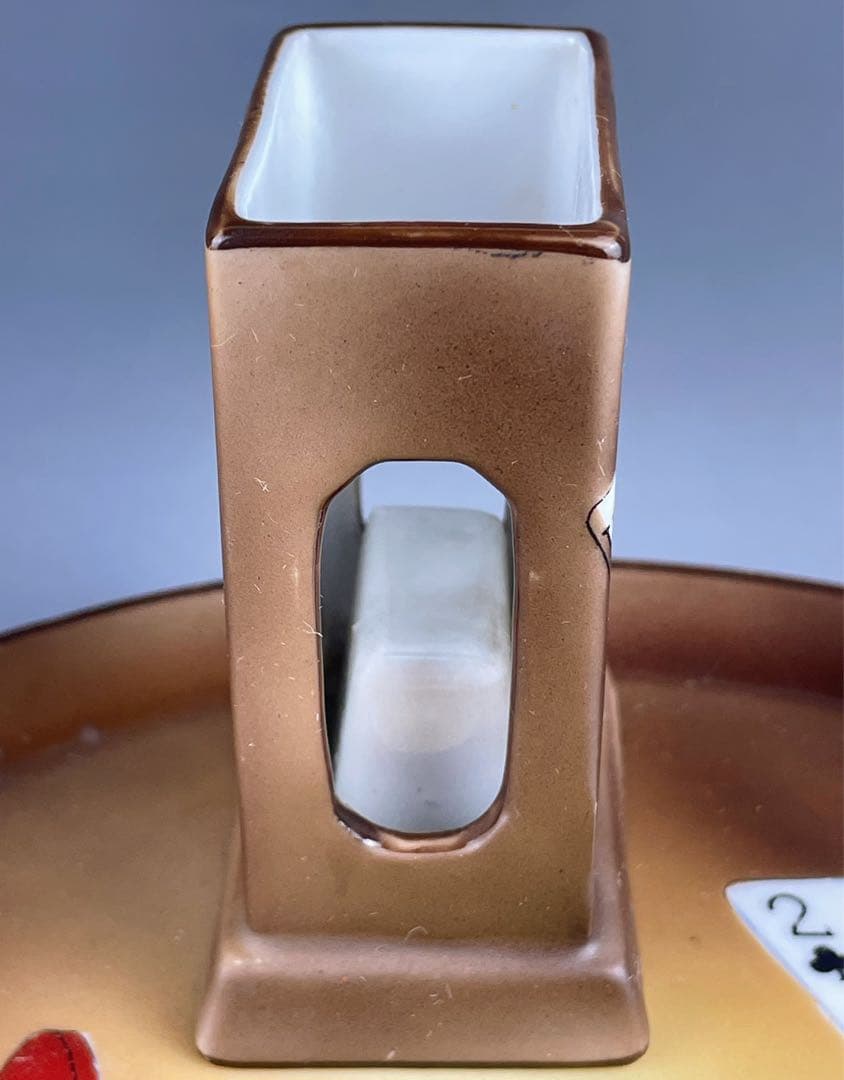 希少】オールドノリタケ トランプ紋 タバコ入れ マッチホルダー トレイ