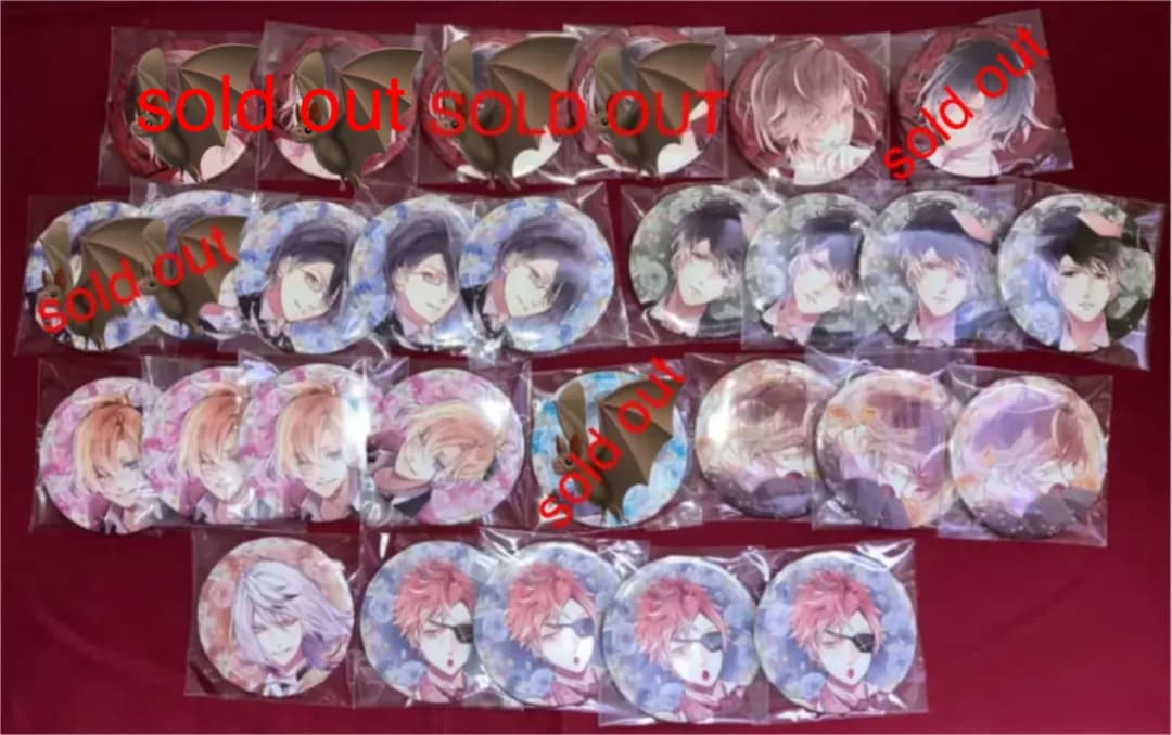 DIABOLIK LOVERS 中国限定缶バッジ BB 吸愛渇望